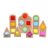 MotiveTech 40 Pieces Wooden Building Blocks with Acrylic Geometric Building Blocks with Acrylic Openings Stacking Toy for Daycare