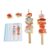 MotiveTech Bead Sequencing Toy Multifunctional Lacing Toy with Cards Fine Motor Skills Beads with Sticks for Preschoolers, Young Children, Seafood Skewers