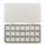 MotiveTech Bead Sorting Organizer Box Compact Bead Tray with Lid Rhinestone Felt Tray for Travel, 21-Grid Bead Mat With Storage Box, Gray