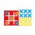 MotiveTech Portable Game Board Toe Set Board Toy Family Game Felt Promote Connection and Turn Taking with Portable Pouch Suitable for Waiting Rooms, Red