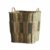 MotiveTech Storage Basket Woven Laundry Hamper Organizer Bin With Open Top And Side Handles Paper Rope And Iron For Clothes Toys, Large Woven Storage Basket 40x40x49cm