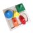 MotiveTech Young Child Shape Puzzle with Knobs Wood Construction Knobbed Puzzle Paint Child Centered Shape Matching Toy for Preschool, Multi 3D Grab Board