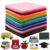 Moukeren 240 Pcs 9.8 X 9.8 Inch Felt Sheets, 20 Colors