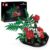 Mould King 24130 Botanical Building Set, Green Leaf Rose Flower Model, 894 Pieces Floral Display Collection, Home Office Desk Decoration, DIY Plant Brick Model for Adults