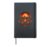 Mountain Moon Drummer Music Nature Forest Man Woman Hardcover Journal, Black