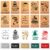 MOUNTCLIM 15 Pcs Merry Christmas Wooden Rubber Stamps with Craft Ink Pads, Xmas Tree Snowman Snowflake Stamps Vintage Wooden DIY Art Stamps for Winter Party Decor Scrapbooking Cards Making