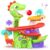 Move2Play, Air-Powered Dinosaur Ball Popper | 30+ Songs, Sayings, & Lights | Baby & Toddler Toys Ages 6 7 8 9 10 12+ Months | Boy & Girl Gift for 1, 2+ Year Olds | Birthday Present