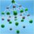 MOWFXUA Sodium Chloride Structure Model Chemical Molecular Structure Model Sodium Chloride Proportional Crystal for Teaching Demonstration