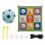Moyeetings Children Soccer Training Target Mat with Hanging Loops for Child Goal Accuracy Practice Driveway Sidewalk Flannel Sponge, Blue