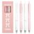 MOZXIRZ 4 Pcs Cute Retractable Pens Pink Bowknot Gel Pens 0.5mm Fine Point Black Ink Smooth Writing Pen Office School Supplies Cartoon Kawaii Pen for Women Girls (Pink-2)