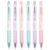 MOZXIRZ 6 Pcs Cute Erasable Gel Ink Pens Retractable Erasable Pens 0.5mm Blue Ink Smooth Writing Pen for Women Girls Office School Supplies (Pastel-Black Ink)