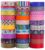 MPOPUUL Ninico 30 Rolls Washi Tape Set – 10mm Wide, Colorful Flower Style Design, Decorative Masking Tape for DIY Craft Scrapbooking Gift Wrapping