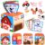 MPQMPQ Baby Tissue Box Toy Farm Crink Plush,Whats Inside Box Montessori Toys with Rattle,Crinkle,Mirror for Babies 6 9 12 18 Months Early Developmental Infant Sensory Learning Toys Newborn Gifts