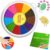 Mrexivo Washable Finger Painting Set with Activity Book, 12 Colors Non-Toxic Art Supplies for Creative Drawing and Craft Projects, Mess-Free Mud Painting Kit for Home Art Activities