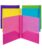 Mr. Pen- Folders with Pockets and Prong with Fasteners, 2 Pocket Folder, 3 Prong Folders, 5 Pack, Plastic, Translucent File folders, Multicolor File folders