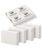 Mr. Pen- Kneaded Erasers, 0.9″ x 1.18″, 4 Pack, White