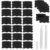Mr. Pen- Storage Bin Labels – 20 Pcs, Black Clip On Closet & Basket Holder with 2 White Chalk Labels
