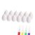 MsaHeuto 12x DIY Unpainted Easter Eggs Easter Basket Fillers Gifts Easter Blank White Eggs DIY Material Kit for School Projects, 8cm