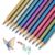MSHHDK 12 Pcs Metallic Colored Pencils Soft Core Pencil Drawing Pencils