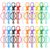MSHHDK 20Pcs Swivel Snap Hook with Key Ring Metal Lobster Claw Clasp