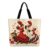 Msotheone Flamenco Dancers Guitarist Roses Large Reusable Shopping Tote Bag for Women, Foldable Lightweight Shoulder Grocery Bag Heavy Duty Travel Beach Everyday Use