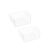 MSV Set of 2 Storage Baskets Under Shelf 30 x 25.5 x 14 cm Steel Matt White