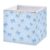Msyxl Light Blue Bow Print Storage Cubes 11×11 Inch Foldable Fabric Bins with Handle for Storage and Organization, Ideal Storage Bins for Closet Shelves