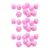 Mtlavishness Mtlavishness 30Pcs Rounded Corner Fun Board Game Dice (Yellow, Coffee) (Pink)