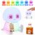 MTSIXBS Halloween Skull Night Light, Soft Squeeze Silicone Skeleton Lamp 7 Color Changing, USB Rechargeable Brightness Adjustment Helloween Room Summerween Party Decor Decorations