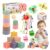 MTTIERY Baby Toys 6-12 Months, 6 in 1 Montessori Toys for Toddlers 1-3, Infant Sensory Pull String Toy, Fidget Spinners Soft Baby Blocks Stacking Cups, Baby Gifts for 1 Year Old