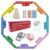 MUCITAGF Jokers and Marbles Board Game, Wooden 2-8 Player Family Game Set