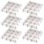 MUKCHAP 72-Piece DIY Grid Drawer Organizer, 12.6 Inch Adjustable Drawer Dividers for Sock, Underwear, Scarf, White