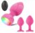 Multi-Function Backdoor Massager with Distance Control, 10 Stimulation Settings and Colorful LED Lights KV92379