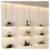 Multi-Layer Wall-Mounted Floating Shelf Rack – Stylish Display Storage for Living Rooms Kitchens Bars – 40x25x85 cm Space-Saving Design