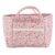 Multi-pocket Fabric Storage Basket Vintage Floral Quilted