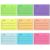 Multicolor Inner self-Adhesive Notes, to-do Notes, 9 Bright Colors,