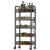 Multifunctal Metal Service CartPortable Rolling Sto Trolley with Removable BasketIdeal for KitchenLiving RoomBathroomOffice – Versatile Utili Cart