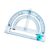 Multifunctional Protractor with Adjustable Circular Drawing Ruler and Angles Ruler for Architect Drafting Geometry Tool