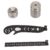 Multi Function Painting Tool Magnetic Circular Gauge Compass with Straight Ruler, Curved Outline, Wire Guide, Wrench Set, and Bottle Opener