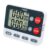 Multifuntional 2 Channel Timer with Back for Cooking