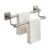 Multipurpose Adhesive Towel Bar for Bathroom & Kitchen, No-Drill Aluminum Wall Mount Rack, Gray