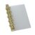 Multipurpose Metal Binder Clip Insert Partition, Golden M5 2cm