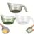 Multipurpose Rice Washing Bowl Cleaner Strainer with Handle, aesthetic multifunctional transparent 3-piece colander set for draining rice, vegetables, fruits and cheese, essential kitchen tool