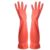Mumuly 1‑Pair Long Reusable Rubber Cleaning Gloves Non‑Slip for Dishwashing(Red 1 Pair,Small)