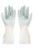 Mumuly 1‑Pair Thick Waterproof Latex Kitchen Gloves Non‑Slip for Dishwashing(Blue,M-1pair)