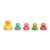 Munchkin Count & Quack Duckies Bath Toys for Toddlers and Babies, Watertight Mama Duck and Ducklings, Kids 9+ Months, Helps Teach Numbers, Counting, Colors and Shapes, 5 Piece Set