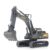 MUPOA Excavator Toy, Excavator Toy with Bucket Construction Truck, Pretend Play Construction Vehicle for Toddlers, Sand Box Beach Outdoor Play, Gift for Kids.(Gray)
