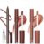 MUREND 3PCS Nourishing Lip Liner and Lip Gloss Set, Lip Gloss & Brown Lip Liner Combo Sets, Non-Sticky Plump Lips Kit for Women, Moisturizing Nude Lip Glow Oil, Lightweight & Long Lasting Lips Makeup