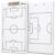Murray Sporting Goods Dry Erase Coaches Clipboard | Double-Sided Dry Erase White Board (Soccer)