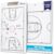Murray Sporting Goods Dry Erase Coaches Clipboard | Double-Sided Dry Erase White Board (Basketball)